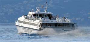 split catamaran korcula jadrolinija arrival hvar boat korula